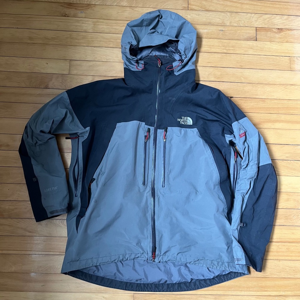 The North Face Summit Series Gore-Tex Jacket Grey Black Mens XL Waterproof Shell